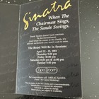 Sinatra Copa Room Sands April 22-25 Invitation For 2 Atlantic City
