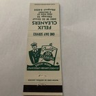 Vintage Matchbook Cover Matchcover Felix Cleaners  Chicago Il