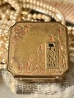 Vtg 1920s Lanch  re Flair Rouge Powder Duo Compact Collection Mini Makeup Case