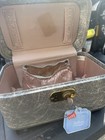 Vtg Maximillian Cosmetic Case   Leather Train Case   Makeup Case With Key