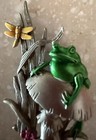 Jj Jonette Jewelry Silver Pewter Frog With Dragonfly Brooch Pin