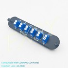 Fiber Optic Adapter Panel 6 Lc Duplex Sm Compatible Corning Cch-01u Cch-cp12-a9