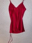 Victoria Secret Satin Chemise Slip Dress Lingerie Sz S Sexy Vintage Lipstick Red