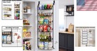 Versatile Door Mount Pantry Organizer - Storage Basket Rack