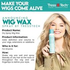 Tresstech Wig Wax Dry Spray By Tressallure  4 3 Fl Oz  New - Free Shipping 
