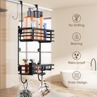 Shower Caddy Over Shower Door  Shower Hanging Organizer  No Drilling Over The