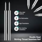 250 Pcs Double-head Skirting Thread Seamless Nail  Double-headed Silver