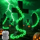 10ft Chains Battery Operated Halloween Lights - Halloween Decorations - Green