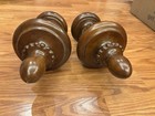 Pair  2  Of Large 12    Wooden Carved Vintage Finials