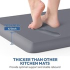 4 5 Inch Thick Kitchen Mat - Cushioned Anti Fatigue Mat For Kitchen Floor Grey