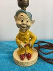 1938 Dopey  Figurine Lamp Good Cond  Rare With Disney Sticker