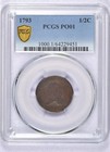 1793 Liberty Cap Half Cent Pcgs P01 Lowball Straight Graded Type
