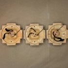 Porcelier Porcelain Ceiling Light Fixture Set Of 3 Art Deco Floral Pink 1930s