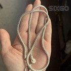 Collection Chinese Tibet Silver Carved Long Amulet Necklace