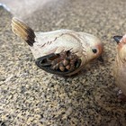 Ganz Set 2 Bird Figurine Fall Leaves Acorn Cut-outs In Wings - Autumn Decor