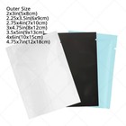 Variety Of Colors sizes Double-sided Foil Mylar Flat Open Top Bag W tear Notches