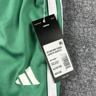 Adidas 3s Ess Mid Thigh Shorts Kids 14-16 Green Regular Fit Mesh Soccer Training