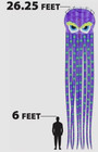 X-kites Giant 3-d Air Foil Nylon Kites W  Storage Bag 26 25 Ft Tall Octopus