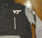 Nike Virginia Tech Hokies Color Block Hoodie Men   s Xl Black Gray Sweatshirt Nwot