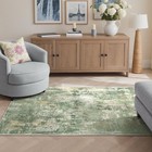 Light Green Modern Abstract Area Rug Entryway Washable Nonslip 3x5 Ft