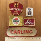 5 -vintage Beer Patches Embroidered    see Description    