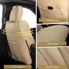 Waterproof Pvc Car Seat Covers Easy Clean Full Set Beige For 2013-2026