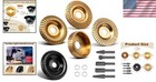 Versatile 5pcs Wood Carving Disc Set For 4 5  Angle Grinders - Complete Package