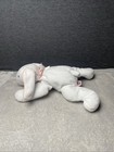 Ty Pillow Pals Clover White   Pink Bunny Rabbit Plush Toy 1997 Stuffed Animal