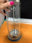 Vintage Barbicide Disinfectant Glass Jar 11  Tall