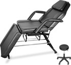 Massage Bed Table 3 Fold Facial Beauty Salon Spa Tattoo Chair W  Hydraulic Stool