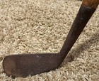 Nlk     Hickory 39  Thick Wood Shaft Mid Iron Rusty Vintage Antique Golf Club