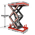 Mechmaxx 4400lbs Capacity Hydraulic Lift Table 51 2    X 33 5    Platform eltd44