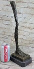 Hot Cast Bronze Surrealist Abstract Art Leg Foot Statue Sculpture On Marble Base