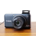 Canon Powershot Sx210 Is Black Digital Camera 14x Zoom Tested Bundle Read