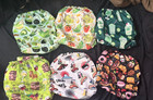 Mama Koala Set Of 6 Reusable Cloth Pocket Diapers With Liners New
