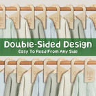 Baby Closet Dividers For Clothes Organizer - Wooden Baby Clothes Size Dividers F