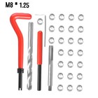 15pc M8 X 1 25 Metric Thread Repair Install Tool Insert Kit M8 Helicoil Coil Us