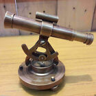 Nautical Brass Alidade Telescope With Compass Collectible Antique Instruments