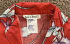 Vintage Nwt Hawaiian Aloha Shirt Boys Made In Hawaii Red Floral Shirt-sz 2
