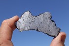 Canyon Diablo Etched  Meteorite Full Slice Weight 27 1 Grams 2 5 Inches
