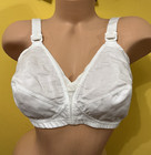 New Vintage Jc Penney Adjustable Stretch-strap Bra White Size 40c
