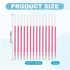100 Pcs 1mm Heat Erasable Gel Pens Refills For Fabric  Rose Red Ink