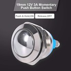 Lots Of Momentary Push Button Switch 19mm Horn Button Switch With Screw Terminal