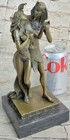 Bronze Statue Sculpture Egyptian Couple Girl Figurine Art Deco Vitaleh Artwork
