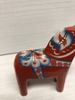 Vtg Swedish Wooden Folk Art Dala Horse Hand Crafted Sweden 4   