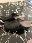 Dansko Skylar Clogs - Black Leather  Floral Cutouts  Eu Size 37