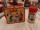 1980 Vintage Popeye Metal Lunchbox Unused With Original Thermos   Tag Attached