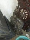 2 Very Old Antique Black Forest Hand Carved Wood  Clock Self Timing