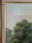 Vintage Florida Highwaymen Style Painting - Oak Trees   Heron In Water - D Gibbs