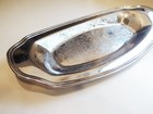 Vtg Irvinware Maybe Chrome Bread Tray Etched Design Silver Color Serving 13 